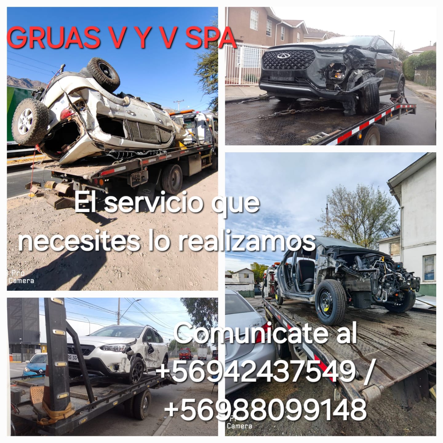 Grúa en Colina, Santiago, Disponible, Rescate - Grúas V y V
