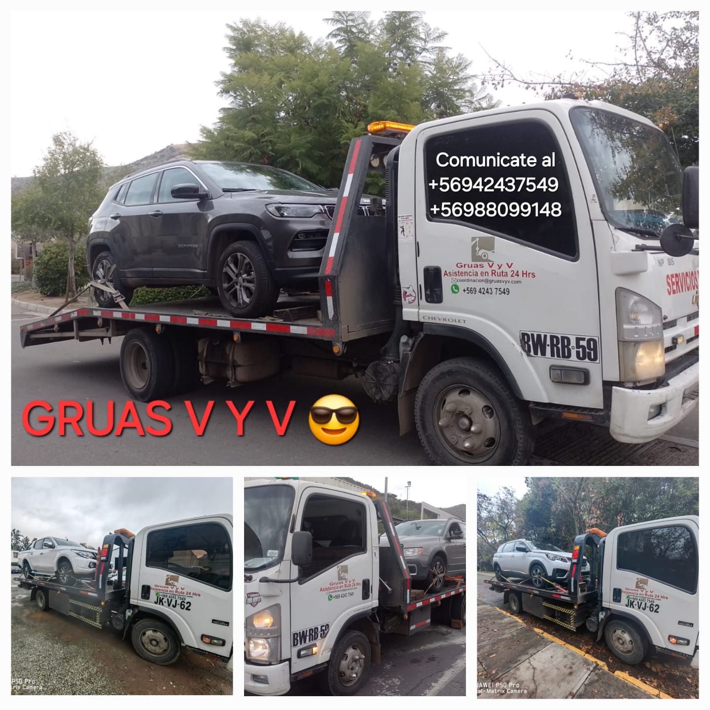 Grúa en Colina, Santiago, Disponible, Rescate - Grúas V y V