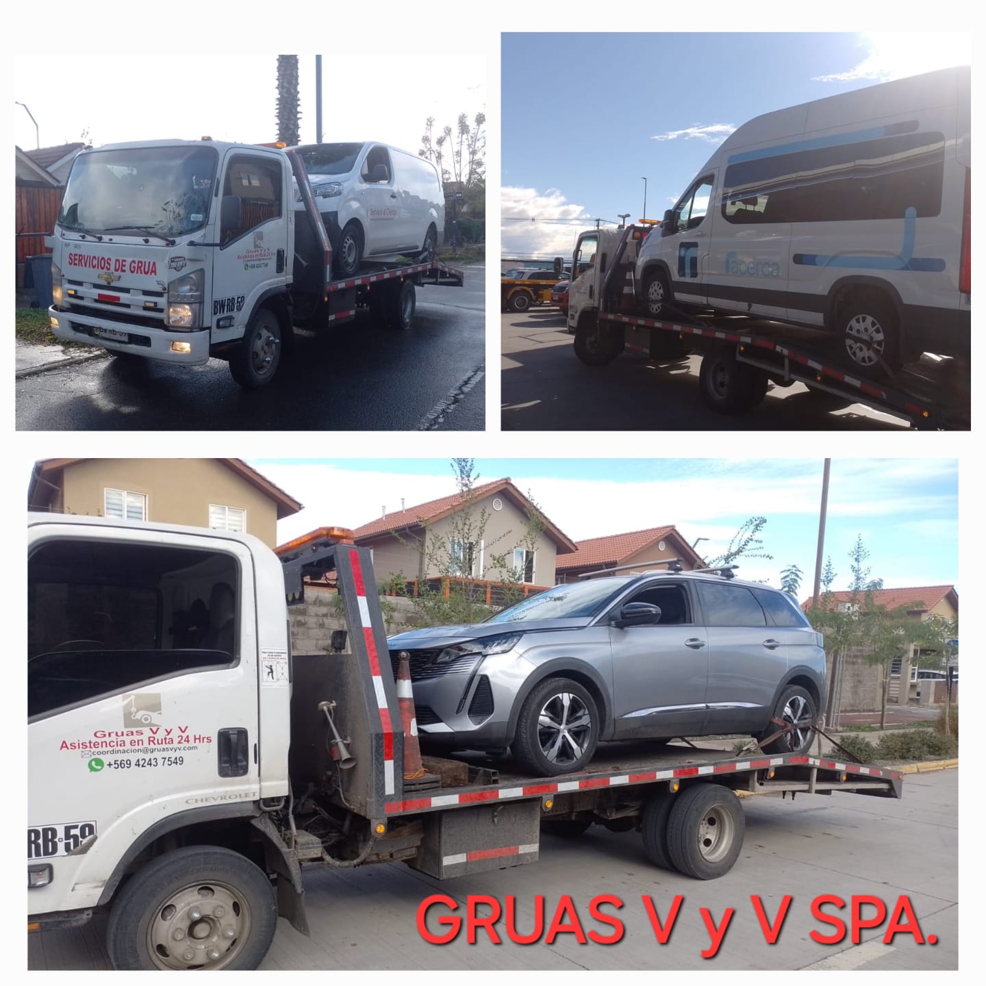 Grúa en Colina, Santiago, Disponible, Rescate - Grúas V y V