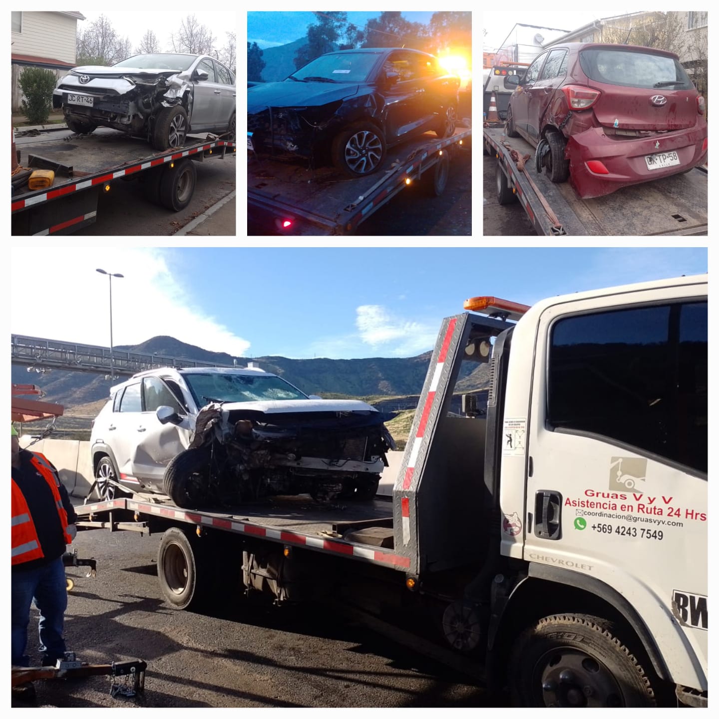 Grúa en Colina, Santiago, Disponible, Rescate - Grúas V y V